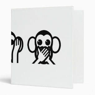 Classeur 3 Singes Sages Emoji