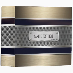 Classeur 3 Tones Design de look métallique 2 personnalisabl