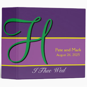 Classeur 3d Monogramme Eggplant