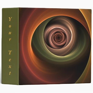 Classeur 3D Spirale Abstraite couleurs chaudes Nom fractal