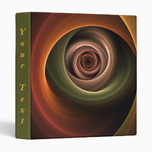 Classeur 3D Spirale Abstraite couleurs chaudes Nom fractal