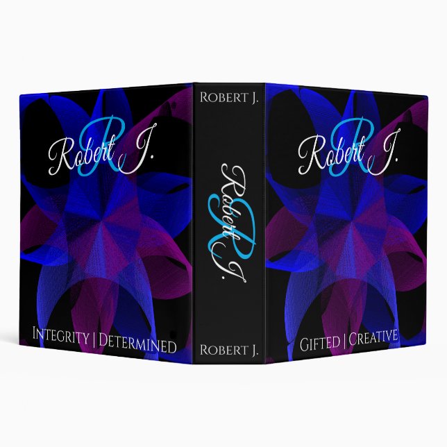 Classeur 3D To 2D Cylinder Ring Geometric Binder (Arrière-plan)
