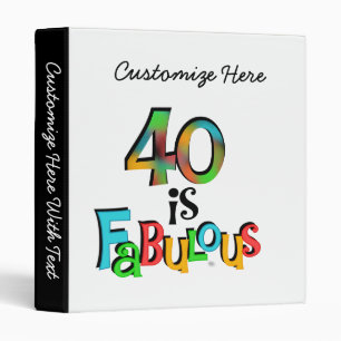 Classeur 40 est T-shirts et cadeaux fabuleux d'anniversaire