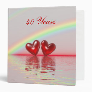 Classeur 40e Anniversary Ruby Hearts