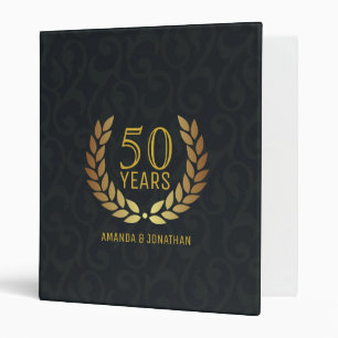 Classeur 50e anniversaire de mariage personnalisable