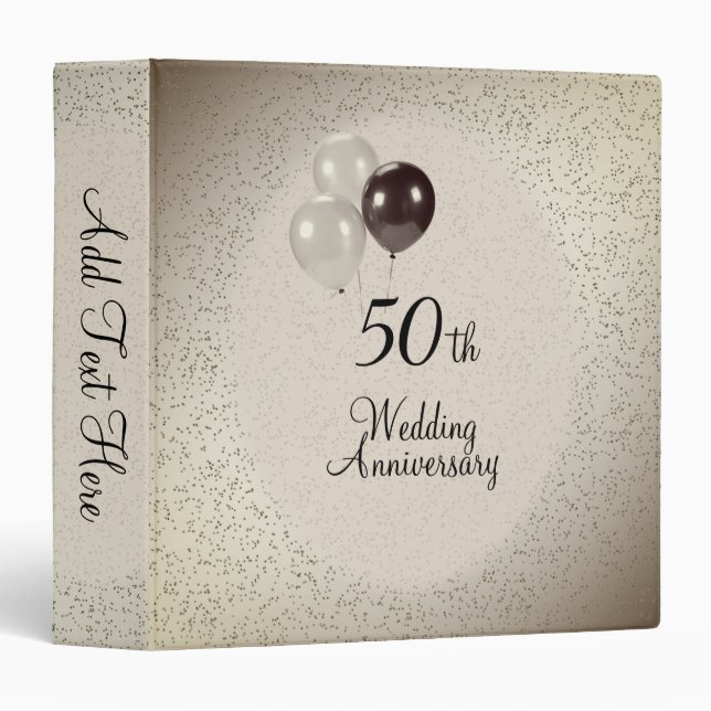 Classeur 50e anniversaire du Mariage (Devant/Côté)