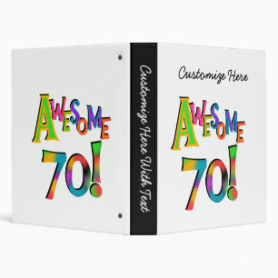 Classeur 70 superbes T-shirts et cadeaux d'anniversaire