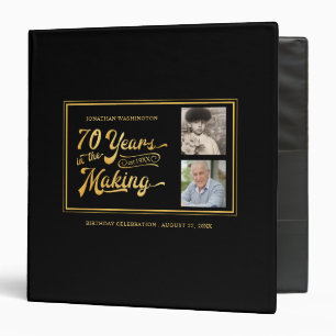 Classeur 70e anniversaire Alors et maintenant Photos Retro 