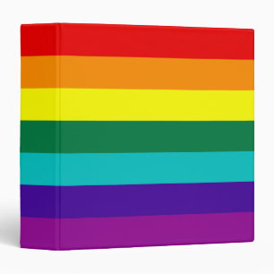 Classeur 7 bandes Gay pride arc-en-ciel drapeau Avery Class