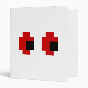 Classeur 8 bits Éffrayants yeux rouges