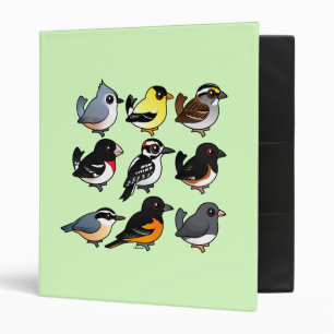 Classeur 9 oiseaux du nord-est de jardin des Etats-Unis