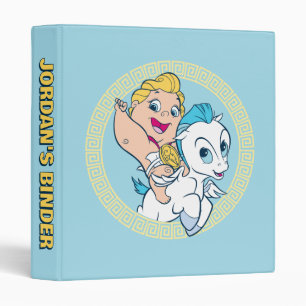Classeur à 3 anneaux Bébé Hercule chevauchant Péga