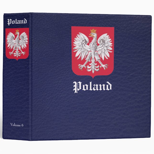 Classeur à 3 anneaux de l'album de timbres de Polo (Devant/Côté)