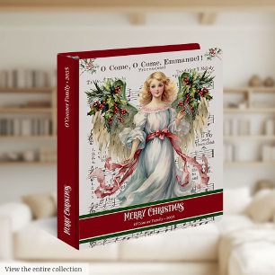 Classeur à 3 anneaux de Noël Livre photo vintage d