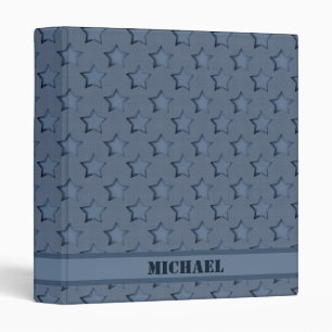 Classeur à 3 anneaux Denim patchwork