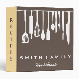 Classeur à 3 anneaux pour livre de recettes de fam