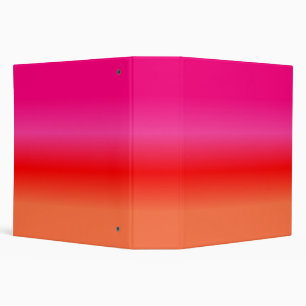 Classeur à 3 anneaux rose, rouge et orange