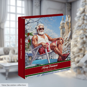 Classeur à 3 anneaux Santa Claus drôle de Noël en