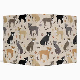 Classeur à anneau 3 pattes et os Pitbulles