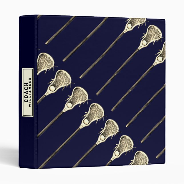 Classeur à anneau Lacrosse Coach 3 (Devant/Côté)