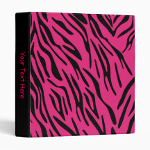 Classeur à anneau rose Zebra 3