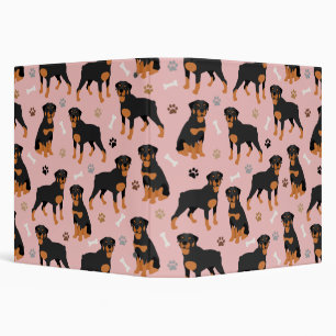 Classeur à anneau rottweiler des os et des pattes 
