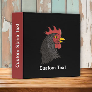 Classeur à anneaux 3 Tête de Coq Noir