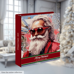 Classeur à anneaux Cool Santa Claus Élégant Art de