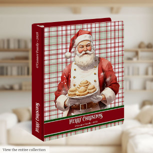 Classeur à anneaux de cuisson de Noël pour conserv