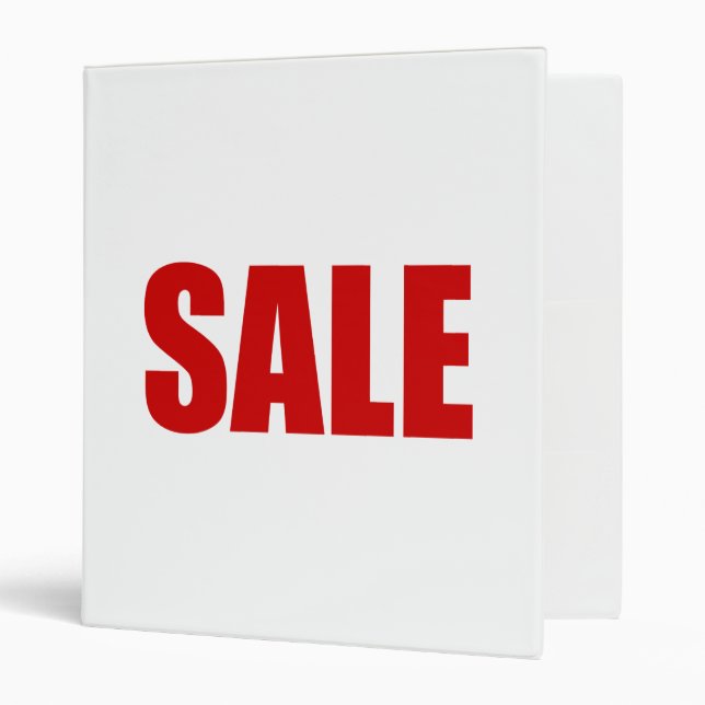 CLASSEUR À ANNEAUX DE VENTE 3 (Devant/intérieur)