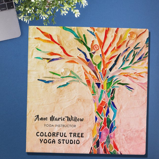 Classeur à anneaux en forme d'arbre coloré pour st (Créateur téléchargé)
