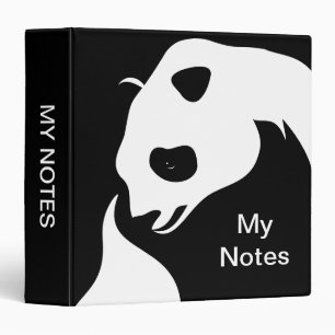 Classeur à anneaux géant abstrait Panda ours 3