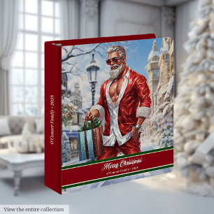 Classeur à anneaux moderne et beau Père Noël de No