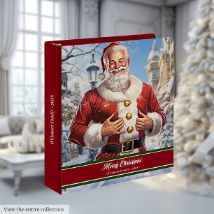 Classeur à anneaux Père Noël en forme Album de nom
