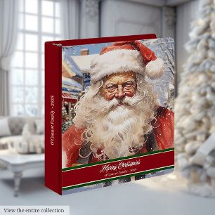 Classeur à anneaux Père Noël Mémoire de vacances c