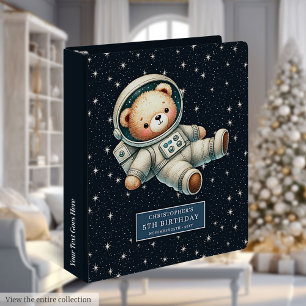 Classeur à anneaux personnalisé Baby Boy Space Bea