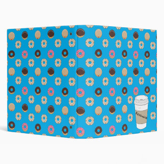 Classeur à anneaux personnalisé Café et Donuts 3