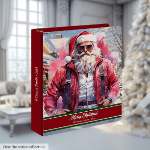 Classeur à anneaux Santa aquarelle Cadeau de plann