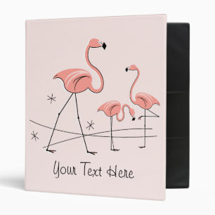 Classeur à anneaux Trio Rose Flamingo 2 "Texte ava