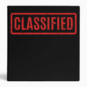 Classeur à ceinture noire Classifié 3
