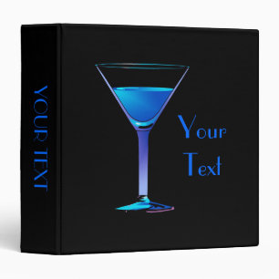 Classeur à cocktails Blue martini