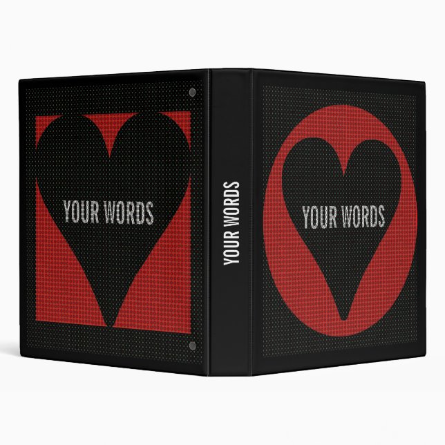 Classeur à cœur rouge d'amour (Arrière-plan)