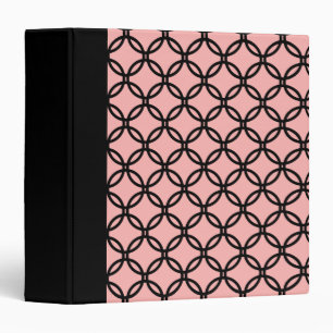 Classeur à dentelle rose et noir