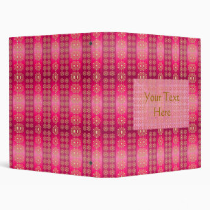 Classeur à motifs rose Boho