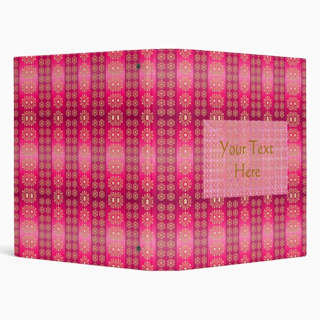 Classeur à motifs rose Boho (Arrière-plan)