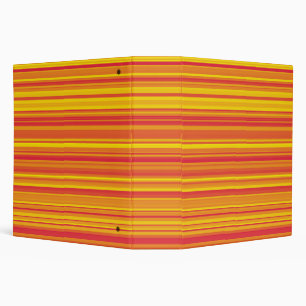Classeur à rayures orange rouge jaune