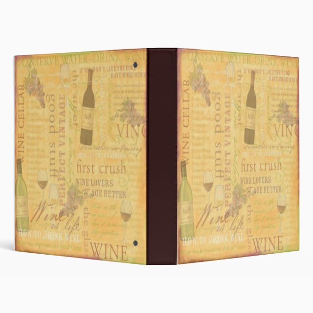 Classeur à thème du vin (Arrière-plan)