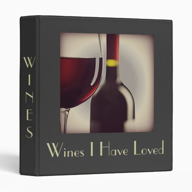Classeur à vin (Devant/Côté)