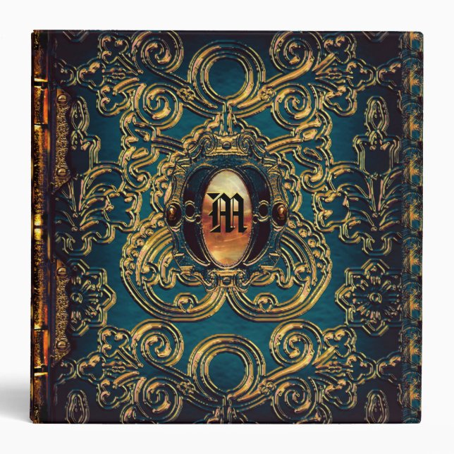 Classeur Abbaye Athena Monogramme victorien (Devant)