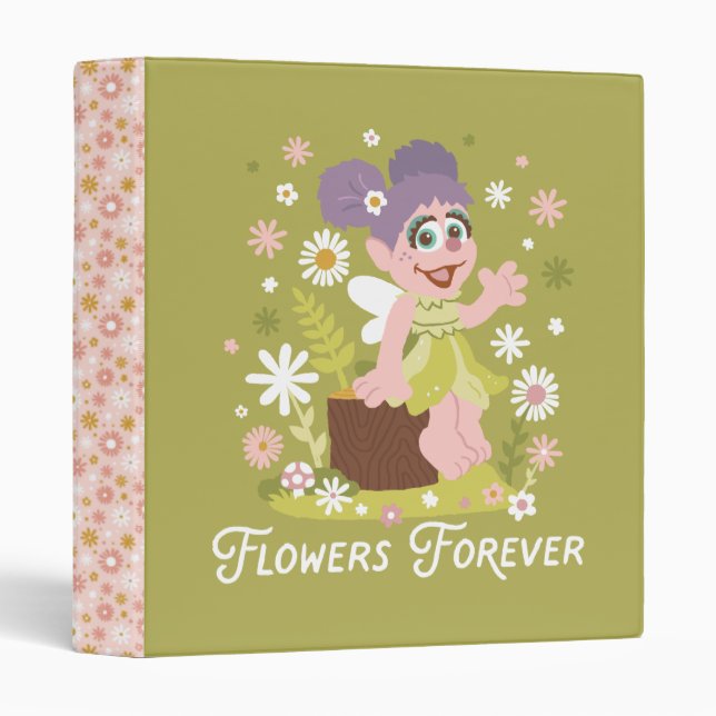 Classeur Abby Cadabby | Fleurs pour toujours (Devant/Côté)